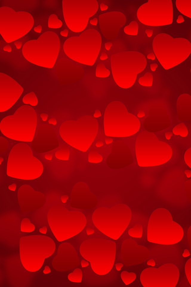 Valentines Day Background for 640 x 960 iPhone 4 resolution