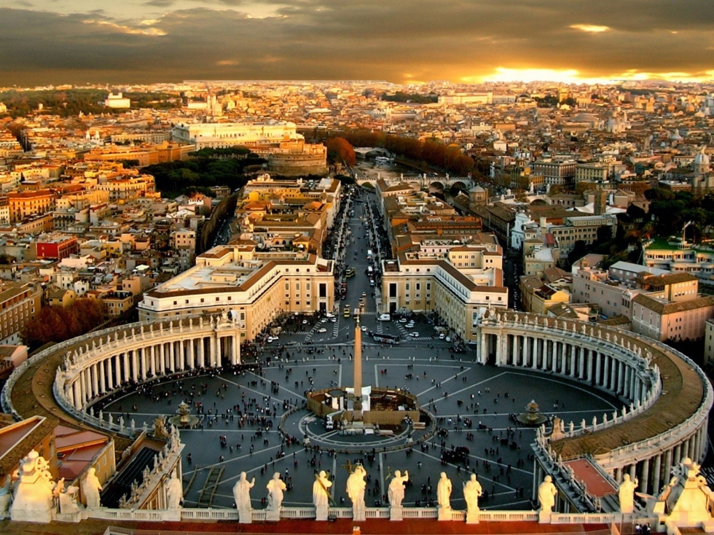 Vaticani Piazza San Pietro for 1024 x 768 resolution