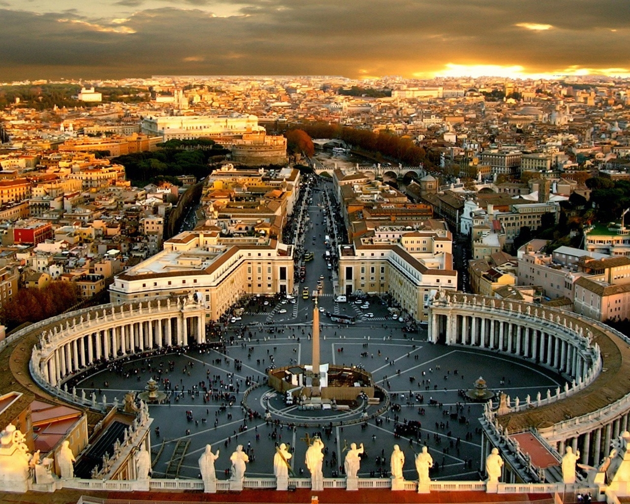 Vaticani Piazza San Pietro for 1280 x 1024 resolution