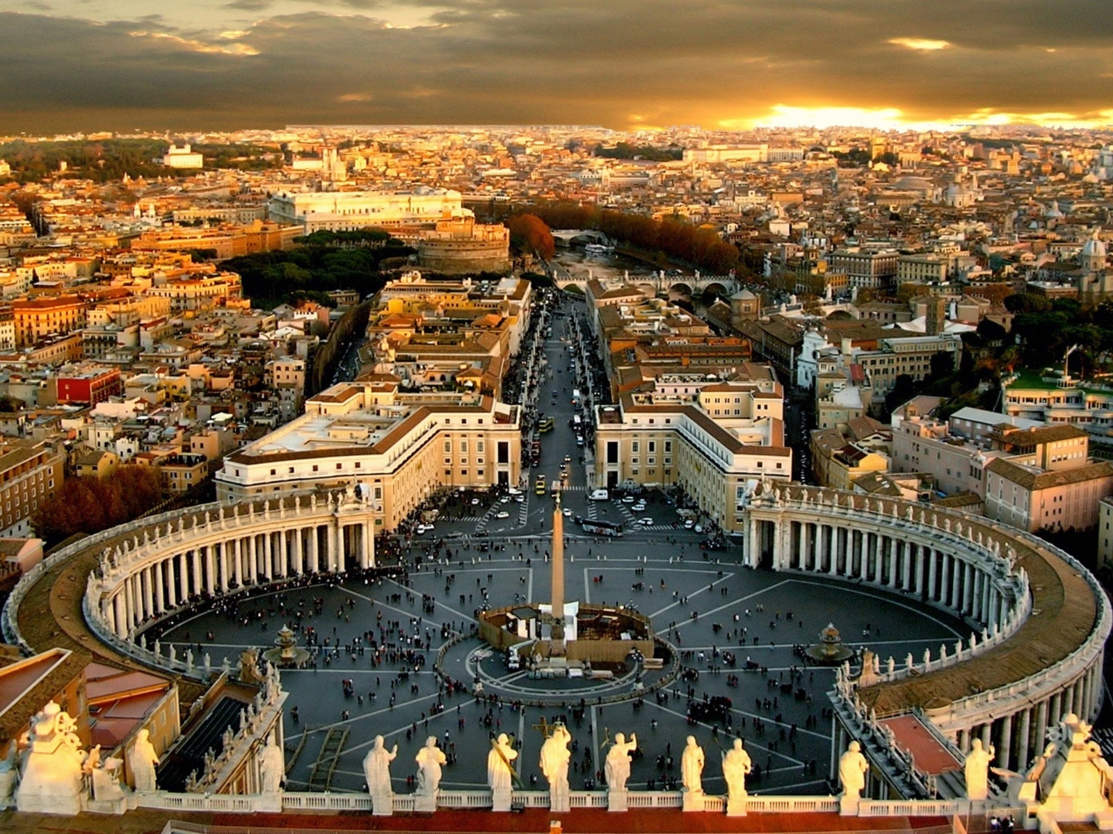 Vaticani Piazza San Pietro for 1600 x 1200 resolution