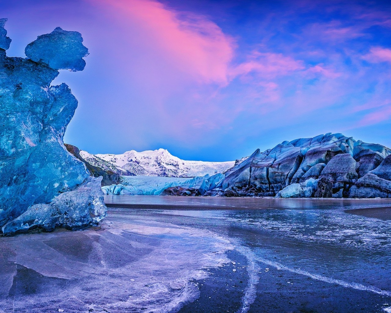 Vatna Glacier Icelend for 1280 x 1024 resolution