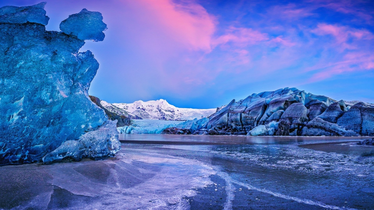 Vatna Glacier Icelend for 1280 x 720 HDTV 720p resolution