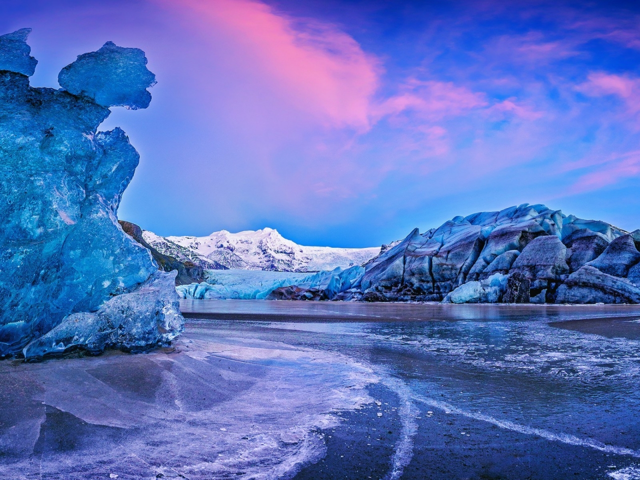 Vatna Glacier Icelend for 1280 x 960 resolution