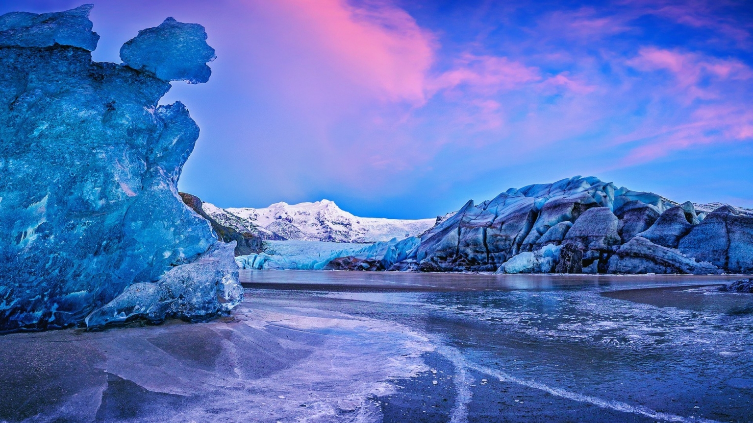 Vatna Glacier Icelend for 1536 x 864 HDTV resolution