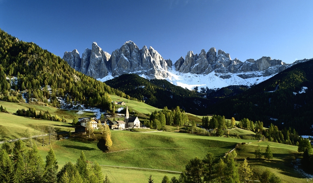 Veduta delle Dolomiti for 1024 x 600 widescreen resolution