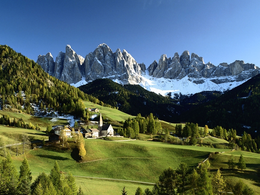 Veduta delle Dolomiti for 1024 x 768 resolution