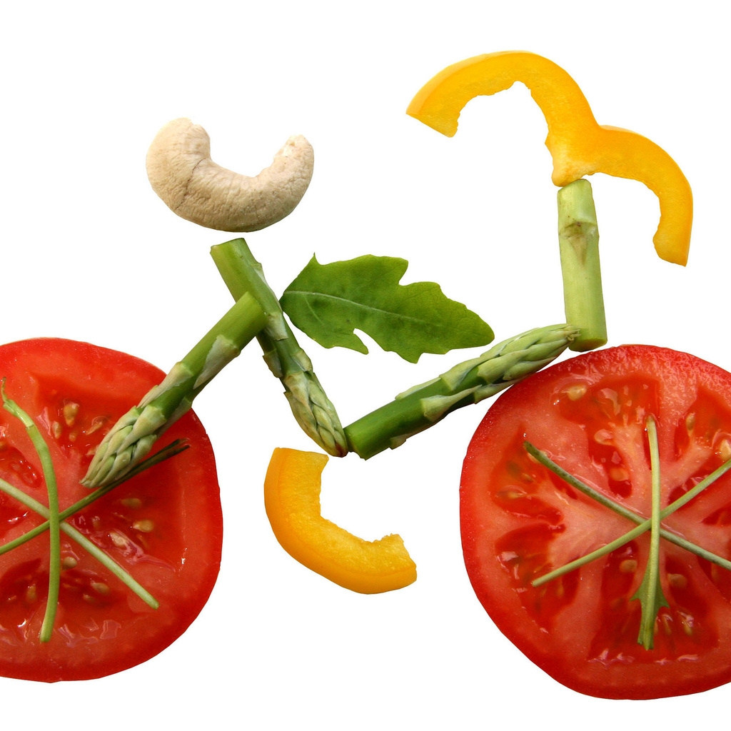 Vegie Bicycle for 1024 x 1024 iPad resolution