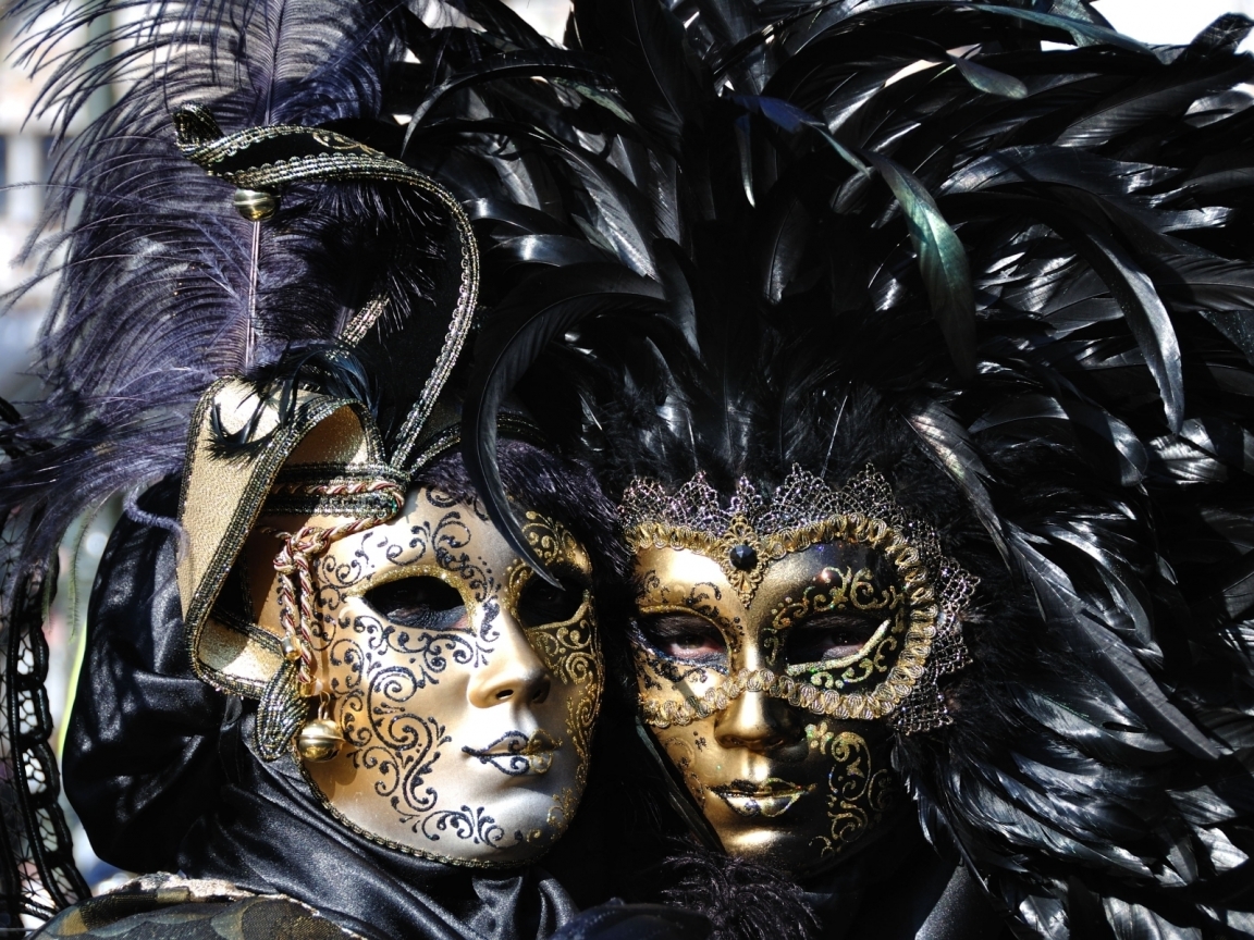Venice Carnival Masks for 1152 x 864 resolution