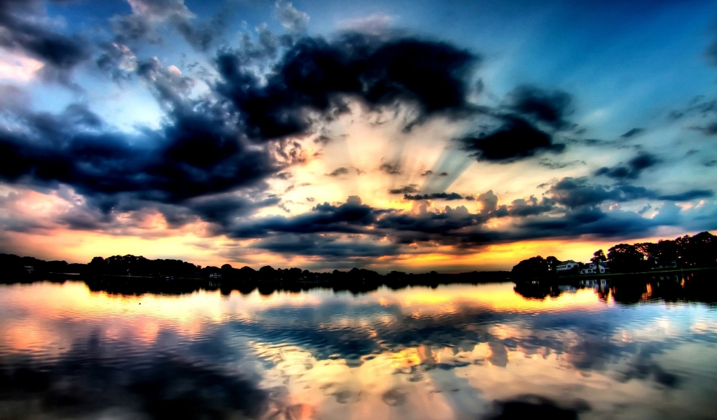 Very beautiful Sunset for 1024 x 600 widescreen resolution