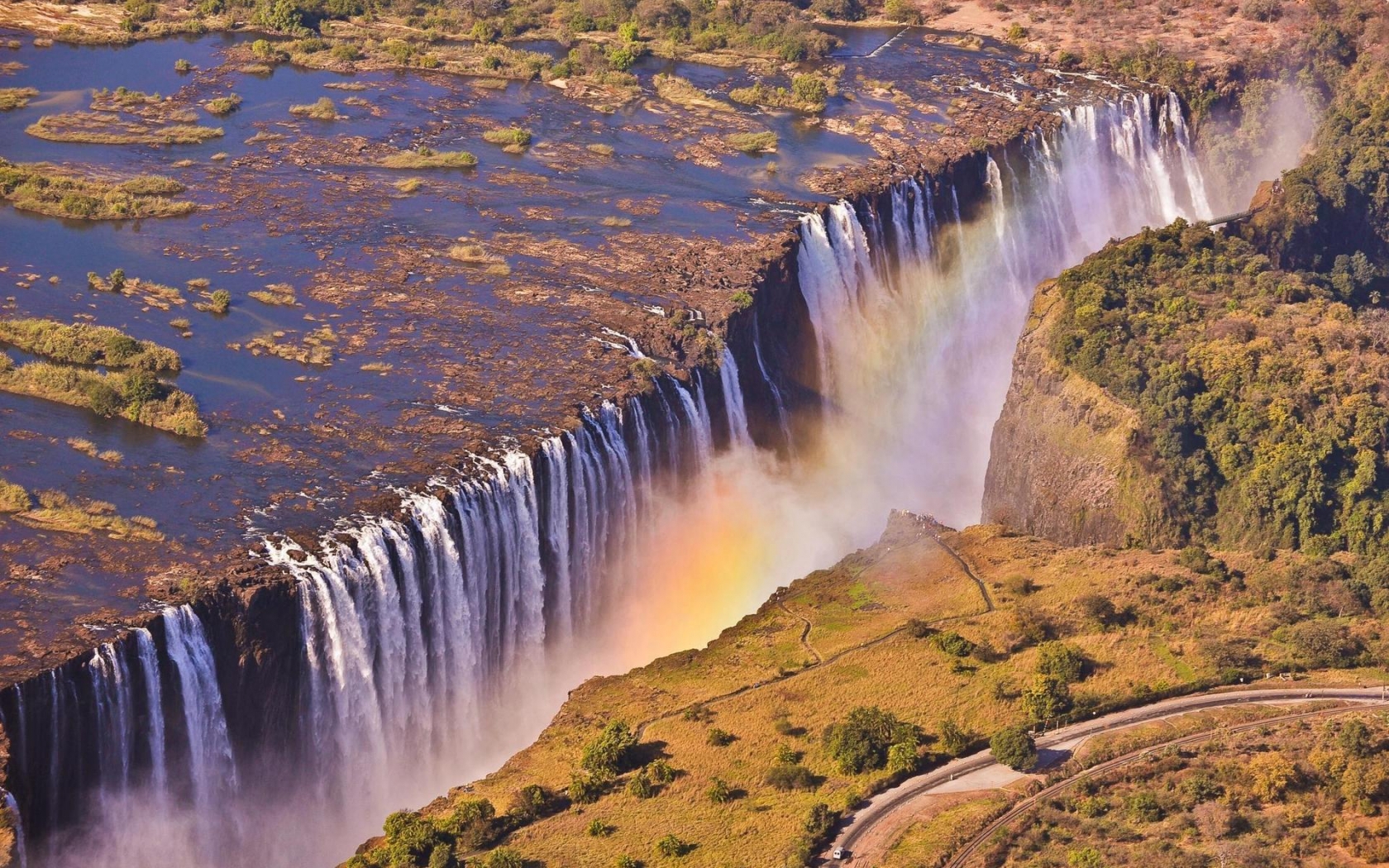 Victoria Falls Zambia for 1680 x 1050 widescreen resolution