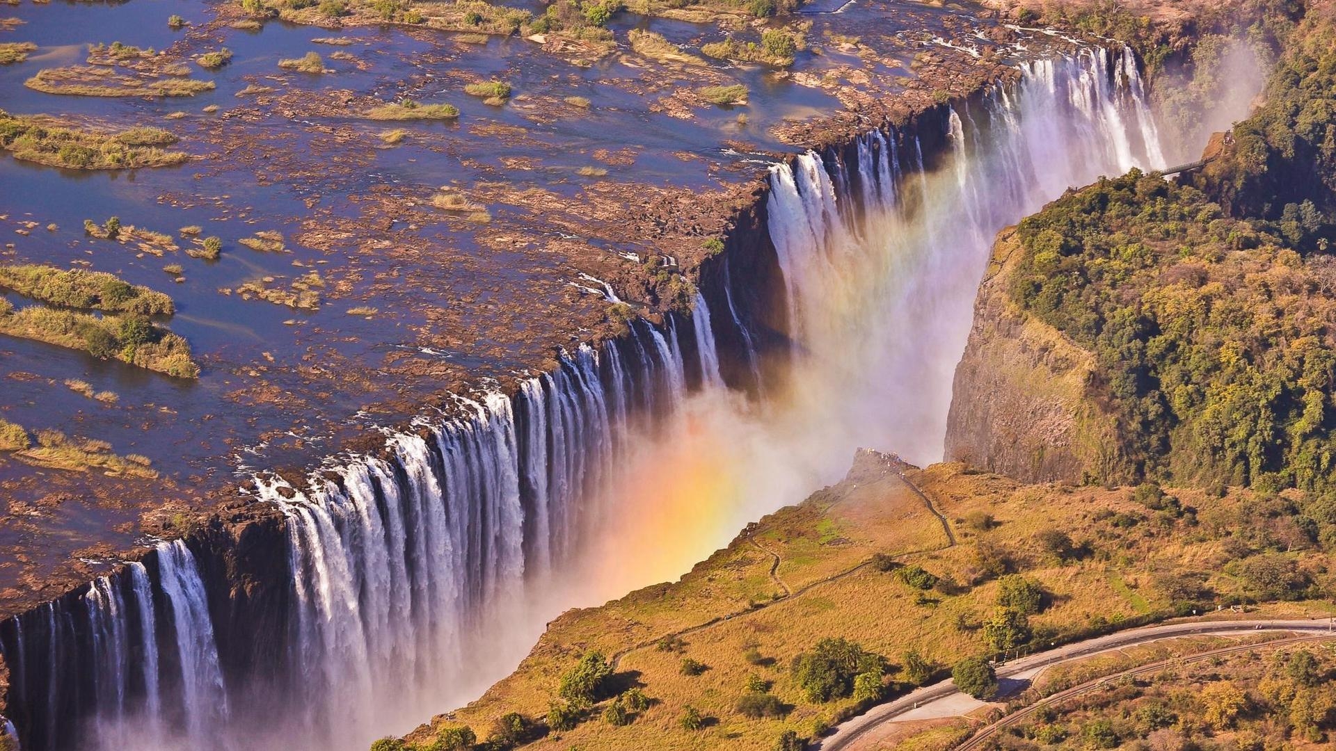 Victoria Falls Zambia for 1920 x 1080 HDTV 1080p resolution