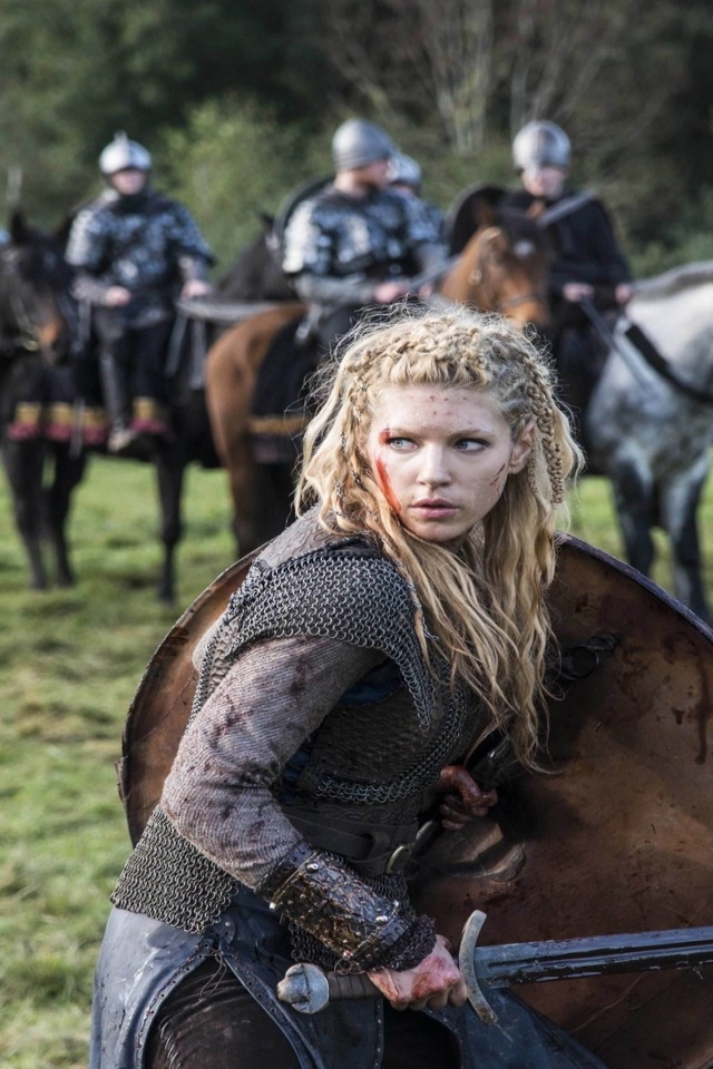 Vikings Lagertha  for 640 x 960 iPhone 4 resolution