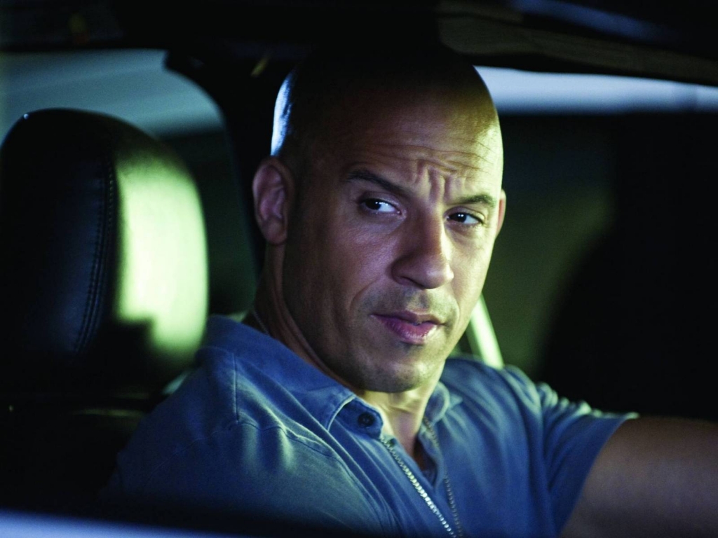 Vin Diesel in Car for 1024 x 768 resolution