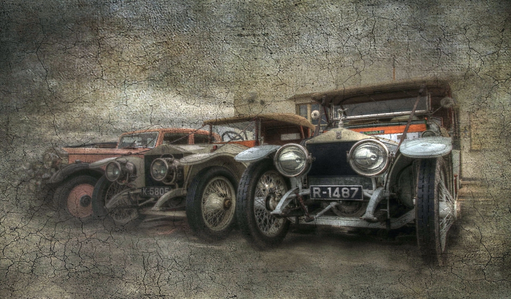 Vintage Car Poster for 1024 x 600 widescreen resolution