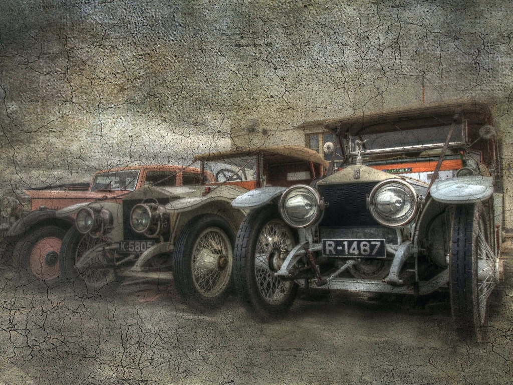 Vintage Car Poster for 1024 x 768 resolution