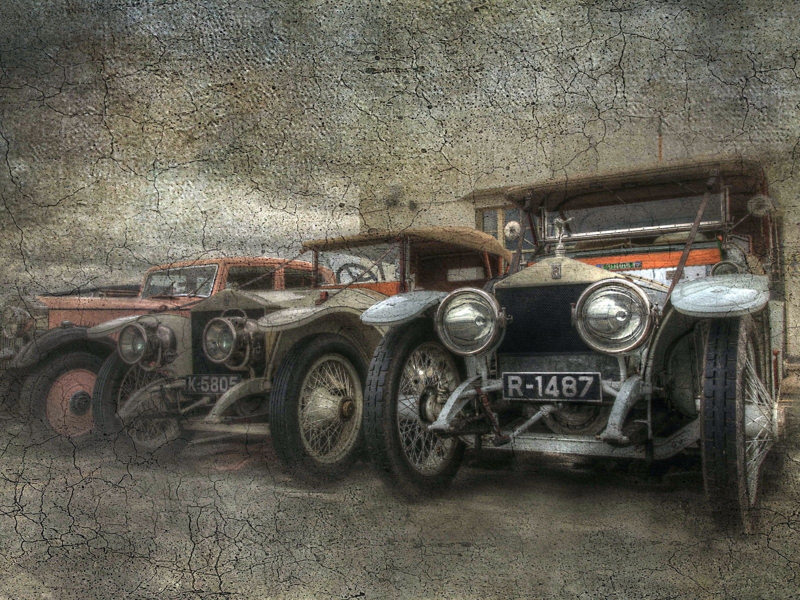 Vintage Car Poster for 1600 x 1200 resolution