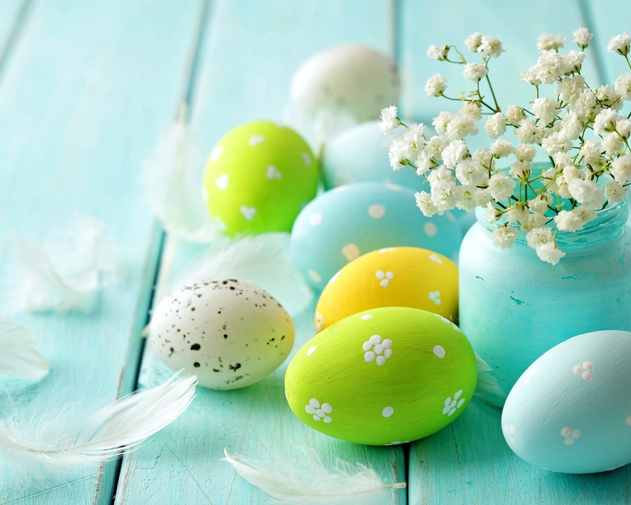 Vintage Easter Decorations for 1280 x 1024 resolution