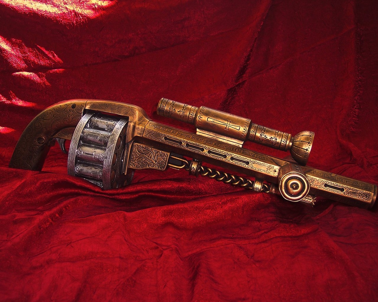 Vintage gun for 1280 x 1024 resolution