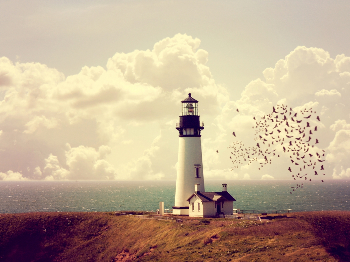 Vintage Light House for 1152 x 864 resolution