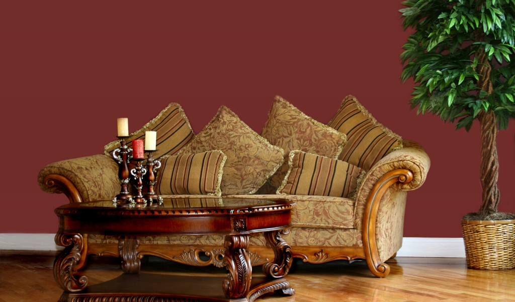 Vintage Sofa for 1024 x 600 widescreen resolution