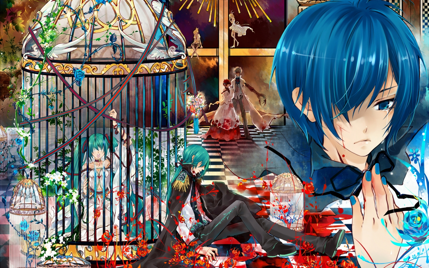 Vocaloid Kaito for 1440 x 900 widescreen resolution