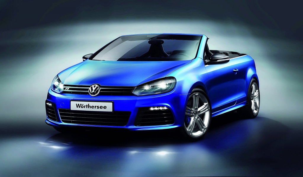 Volkswagen Golf R Cabriolet Concept for 1024 x 600 widescreen resolution