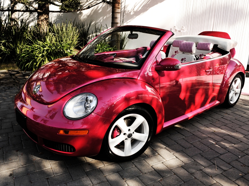 VW Beetle Barbie for 1024 x 768 resolution
