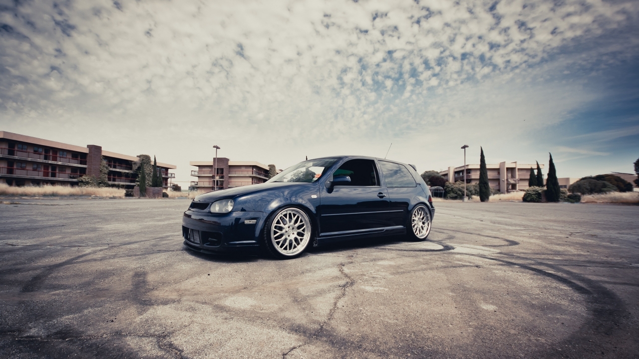 VW Golf III Coupe Tuning for 1280 x 720 HDTV 720p resolution