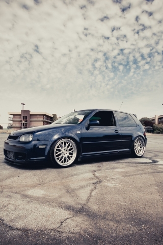 VW Golf III Coupe Tuning for 320 x 480 iPhone resolution