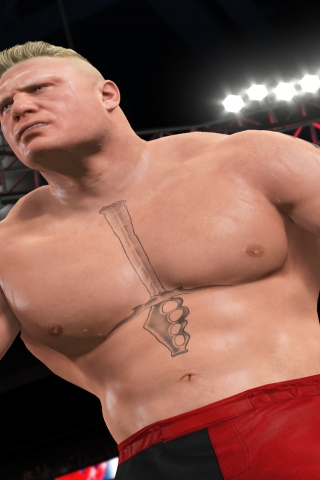 W2K16 Brock Lesnar for 320 x 480 iPhone resolution