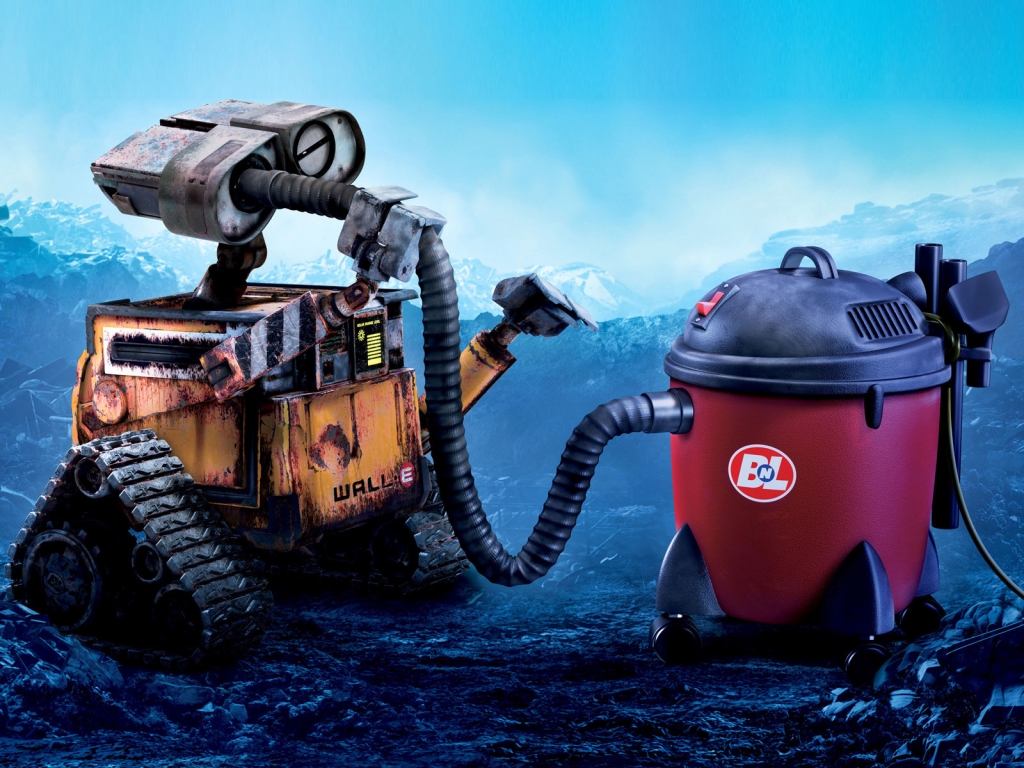 WALL-E Vacuum for 1024 x 768 resolution