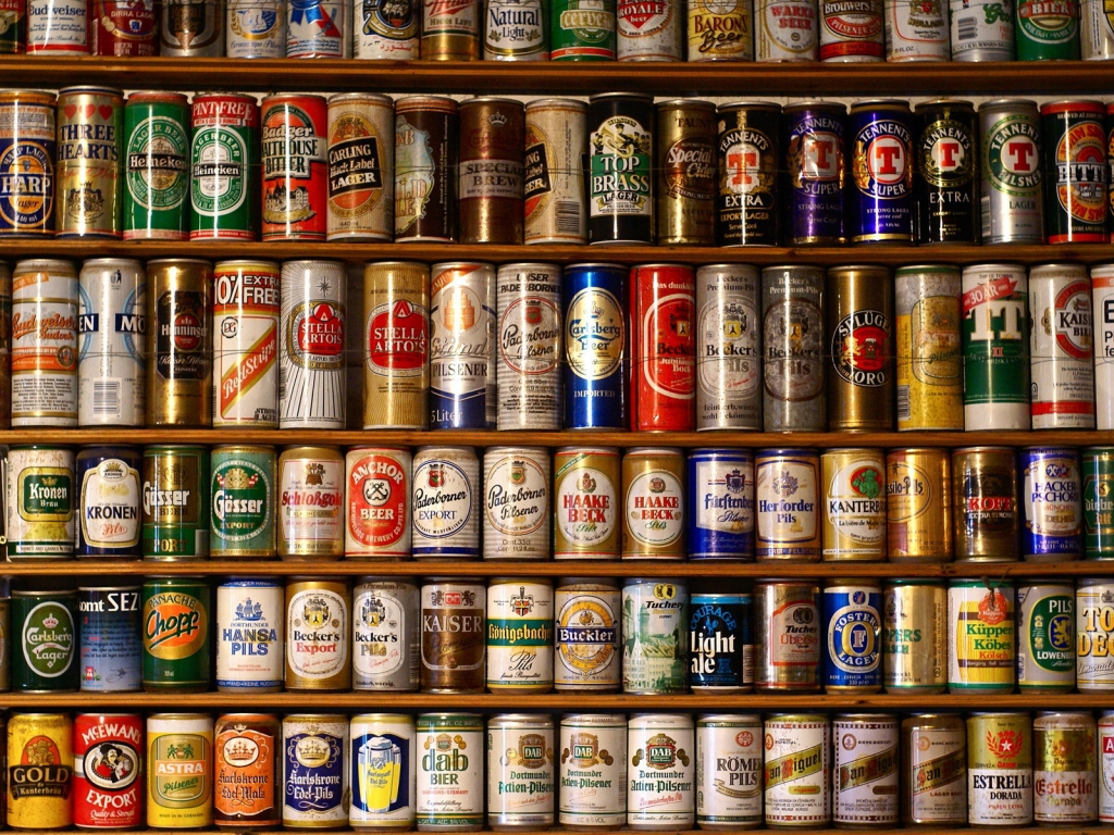 Wall of Beer for 1024 x 768 resolution