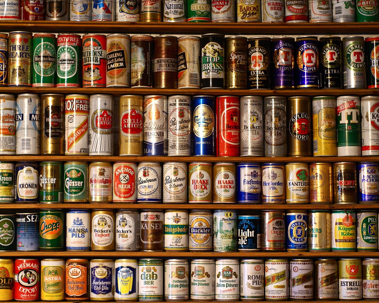 Wall of Beer for 1280 x 1024 resolution