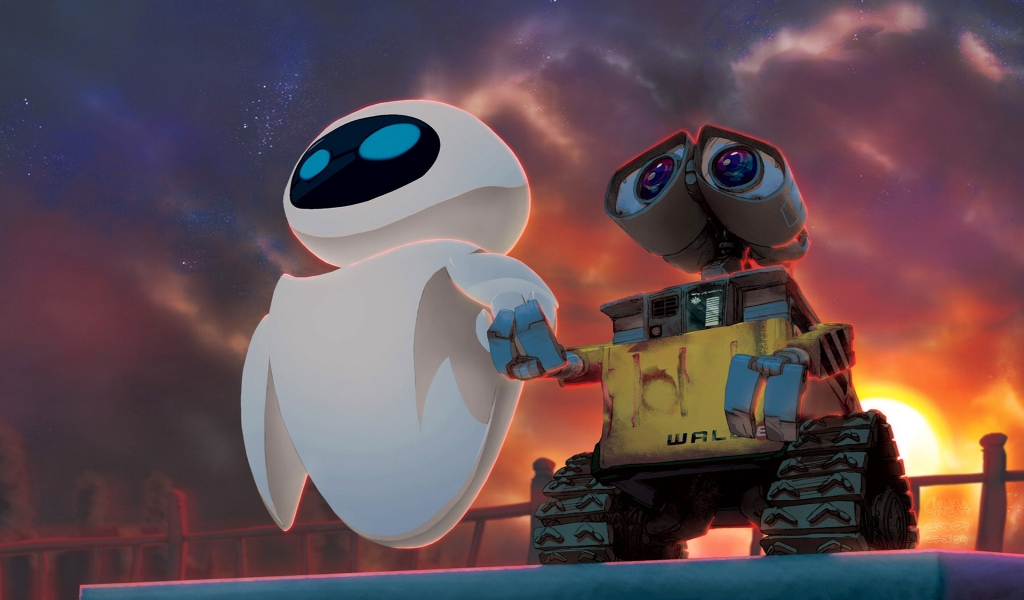 Walle Cartooned for 1024 x 600 widescreen resolution