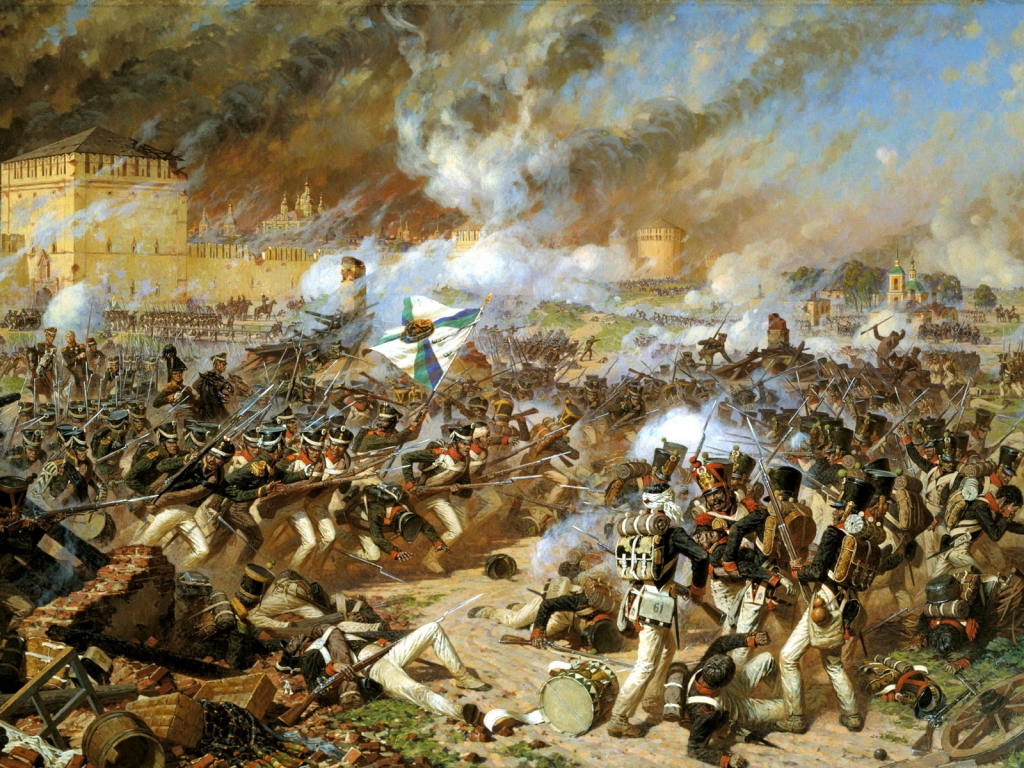 War Scene Paint for 1024 x 768 resolution
