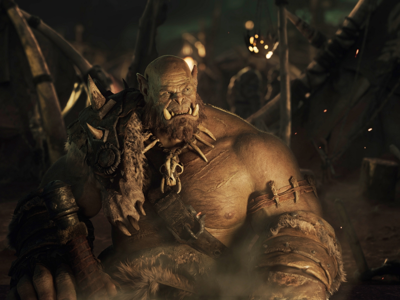 Warcraft Movie 2016 Orc for 1280 x 960 resolution