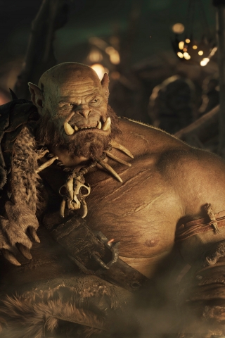 Warcraft Movie 2016 Orc for 320 x 480 iPhone resolution