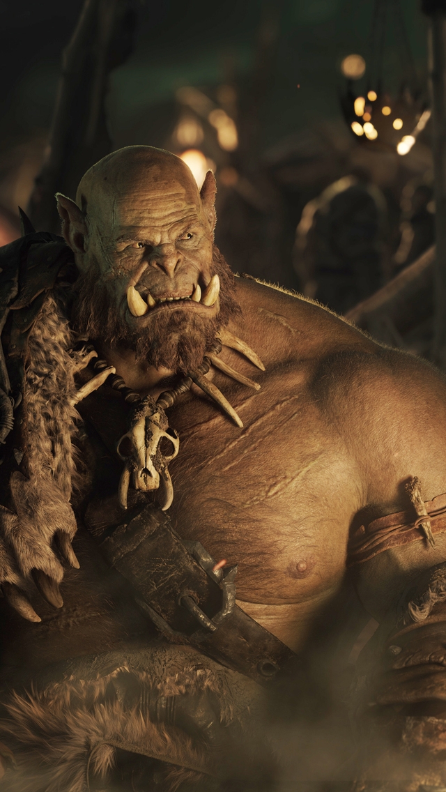 Warcraft Movie 2016 Orc for 640 x 1136 iPhone 5 resolution