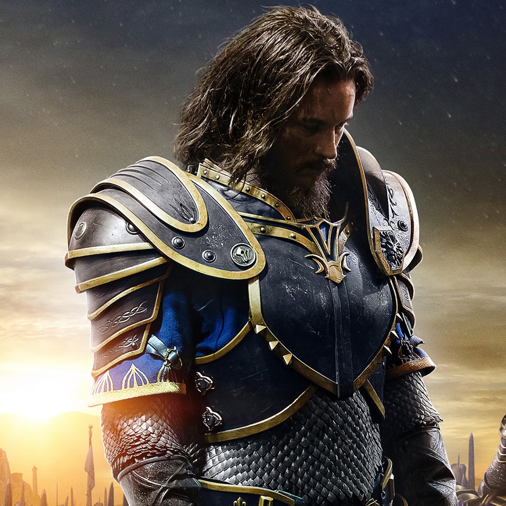 Warcraft Movie 2016 Sir Anduin Lothar for 1024 x 1024 iPad resolution