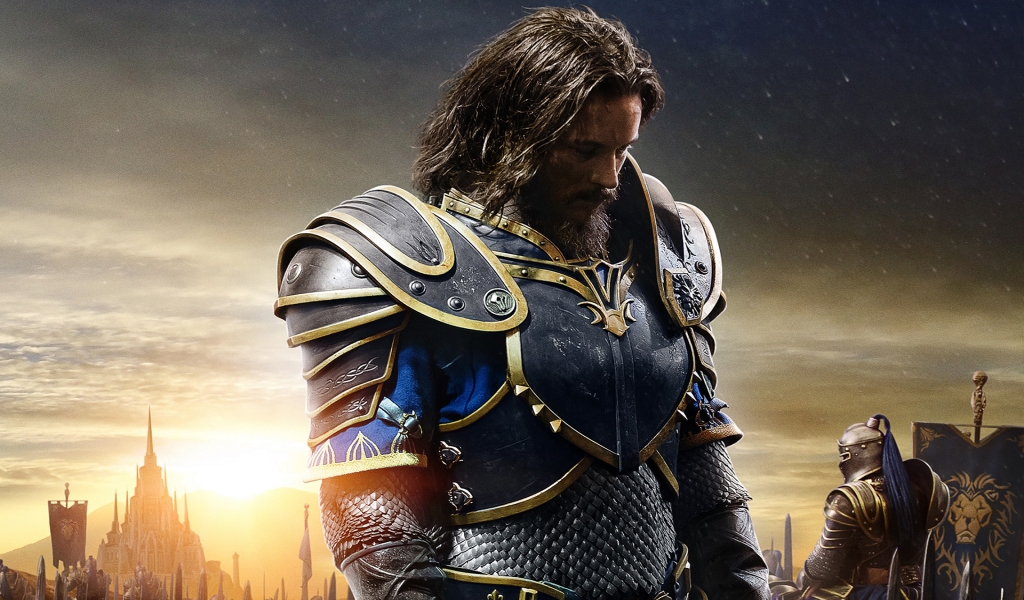 Warcraft Movie 2016 Sir Anduin Lothar for 1024 x 600 widescreen resolution