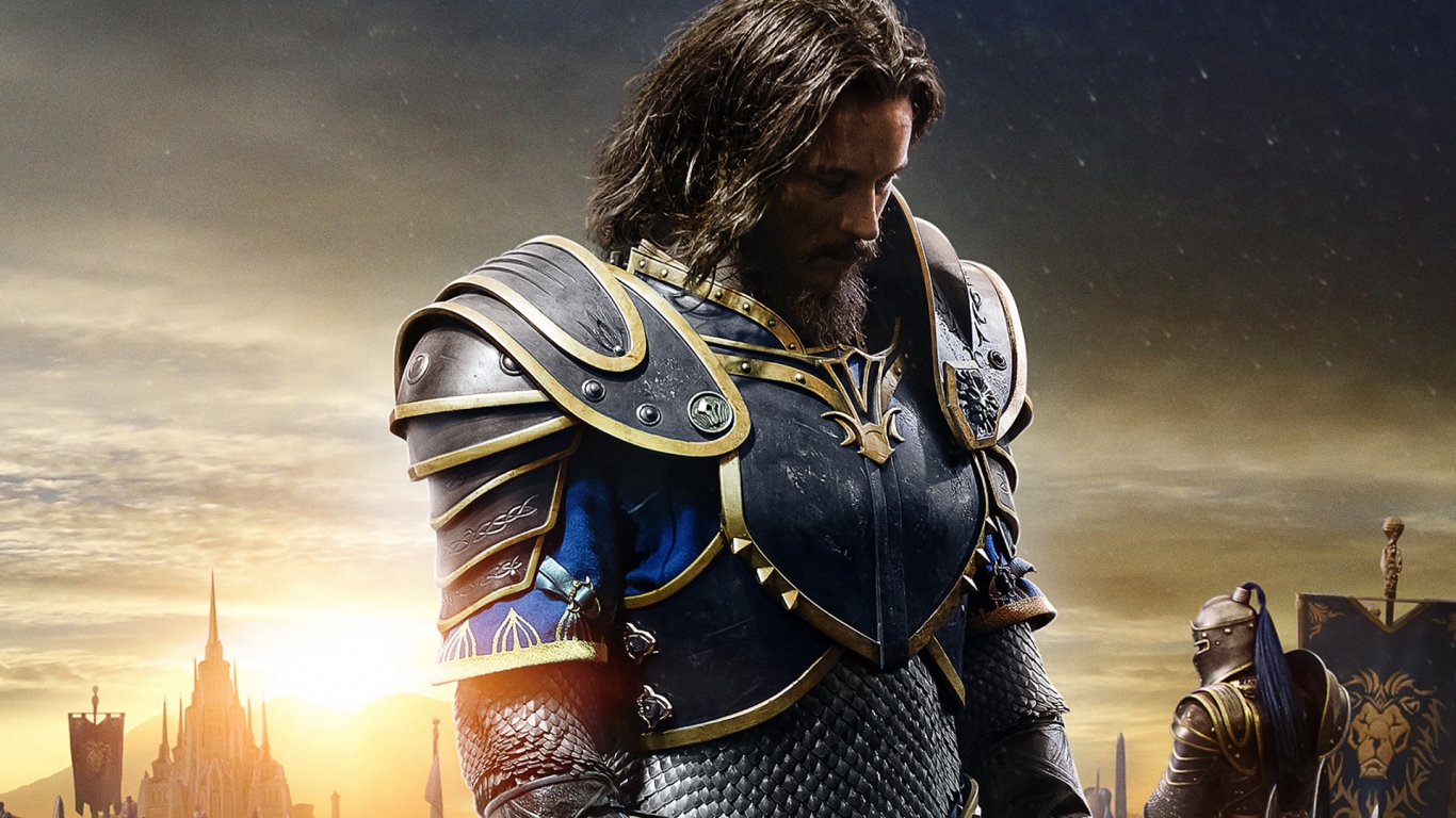 Warcraft Movie 2016 Sir Anduin Lothar for 1366 x 768 HDTV resolution