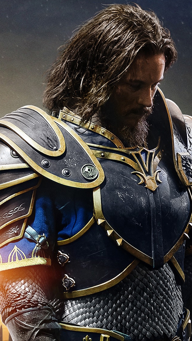 Warcraft Movie 2016 Sir Anduin Lothar for 640 x 1136 iPhone 5 resolution