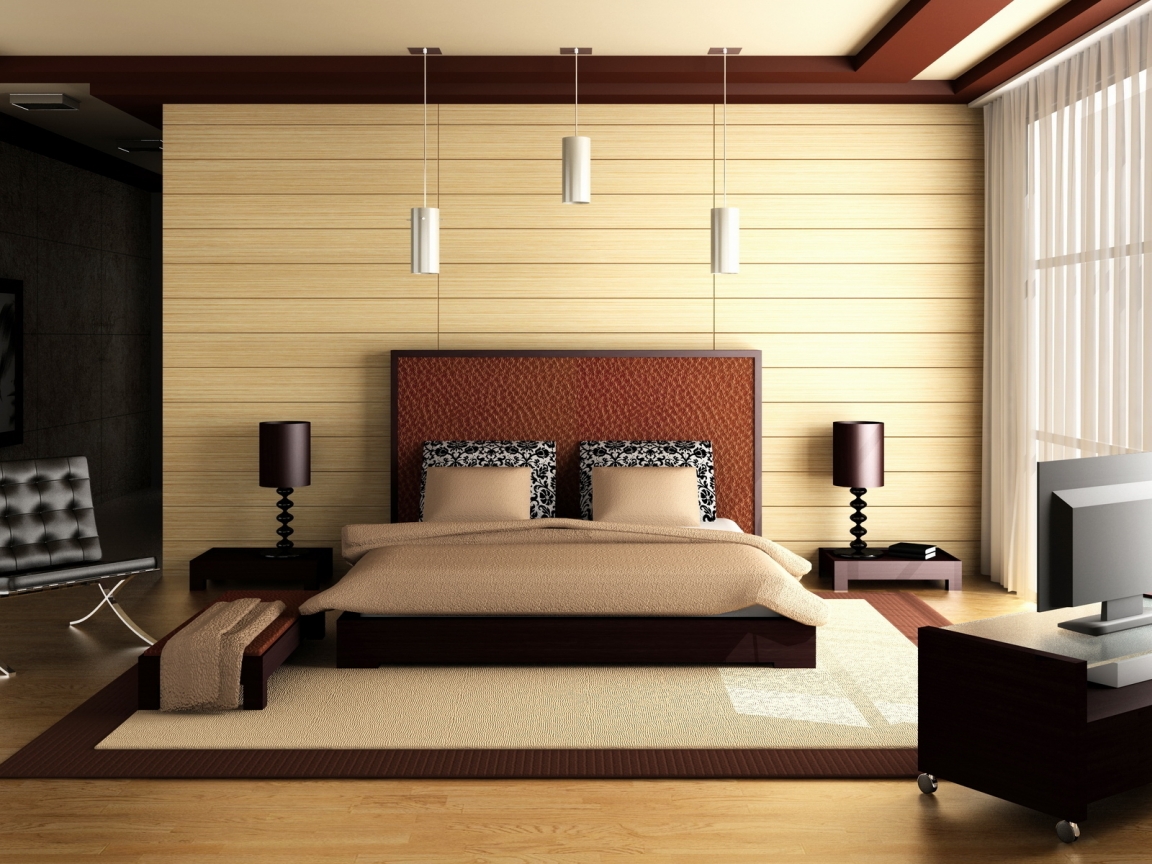Warm Bedroom for 1152 x 864 resolution