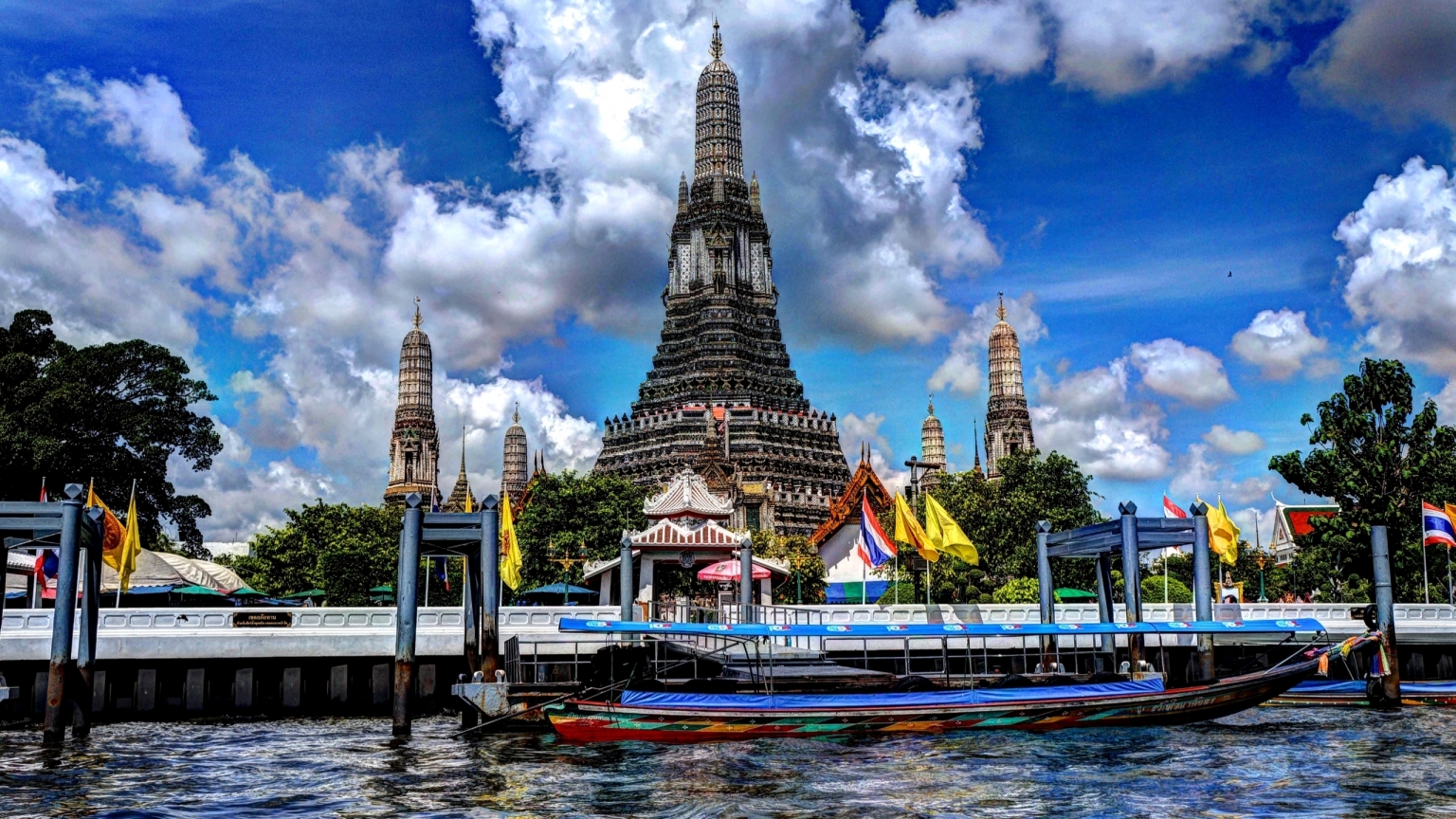 Wat Arun Temple for 1536 x 864 HDTV resolution