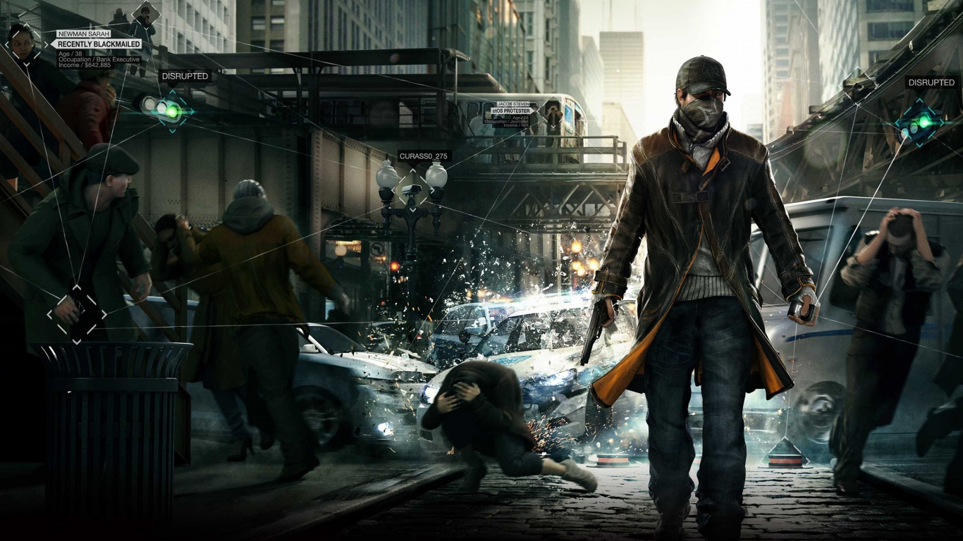 Watch Dogs Video Game for 1366 x 768 HDTV resolution