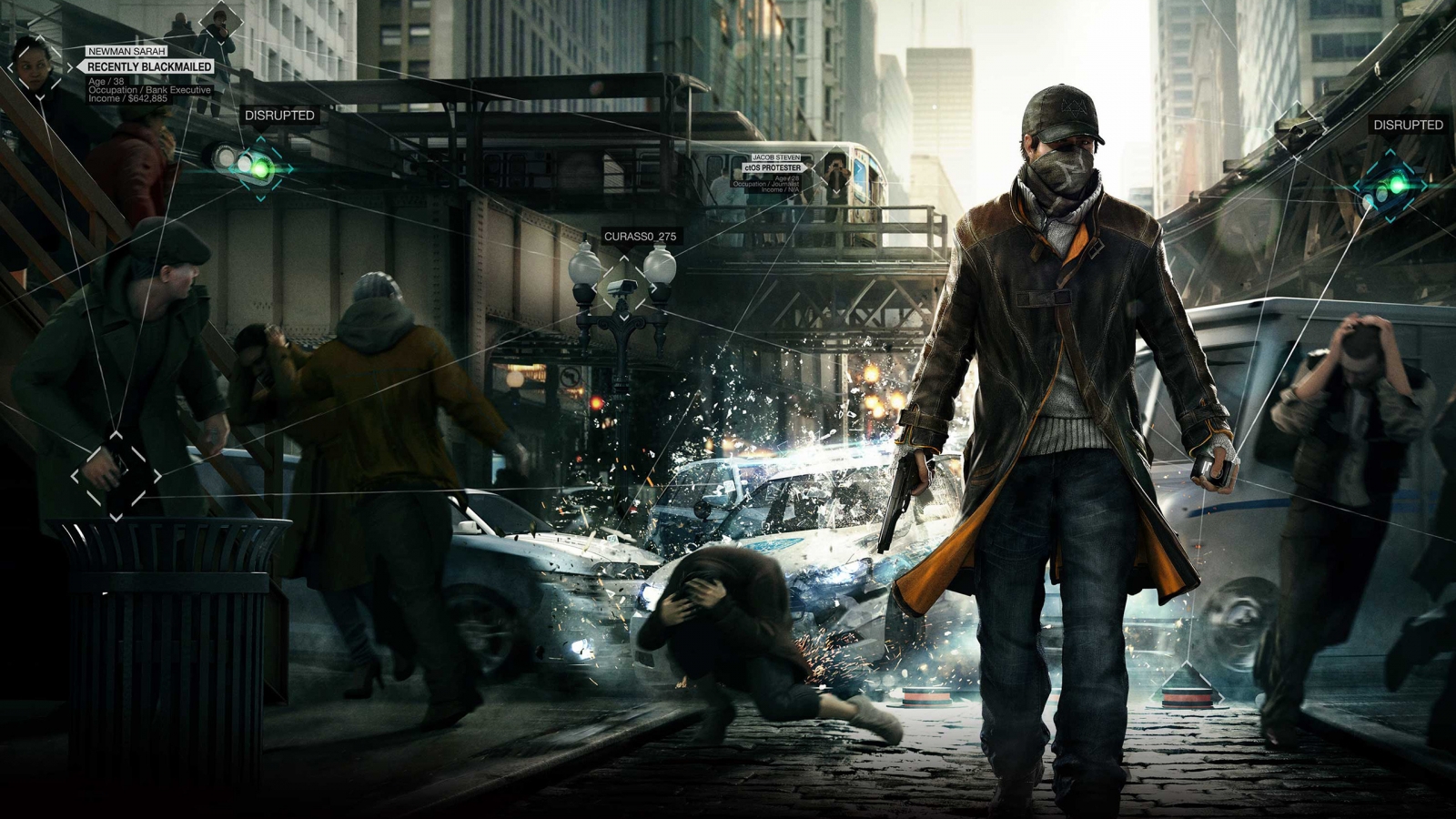 Watch Dogs Video Game for 1600 x 900 HDTV resolution