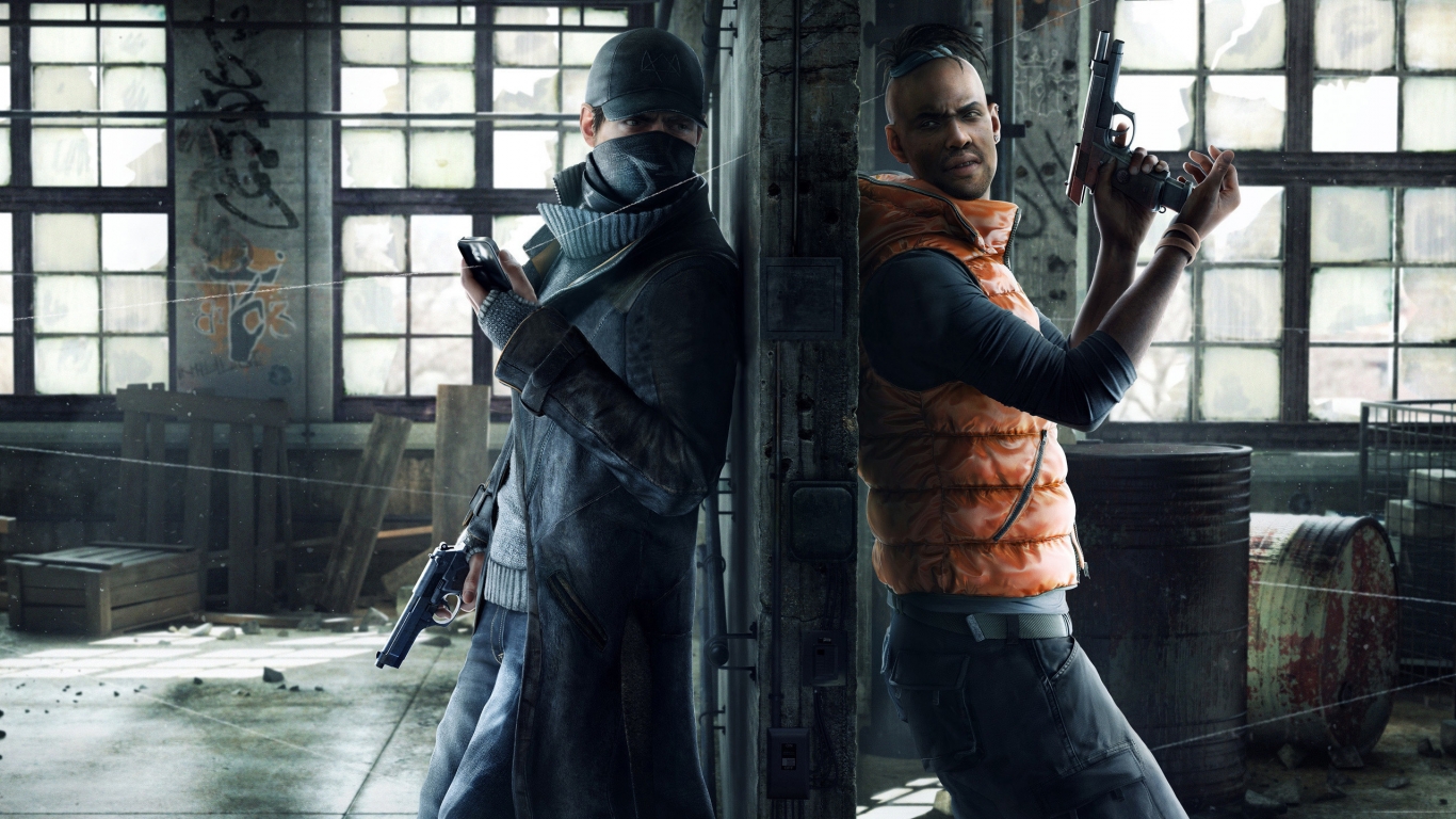 Watchdogs Aiden and Wade for 1366 x 768 HDTV resolution