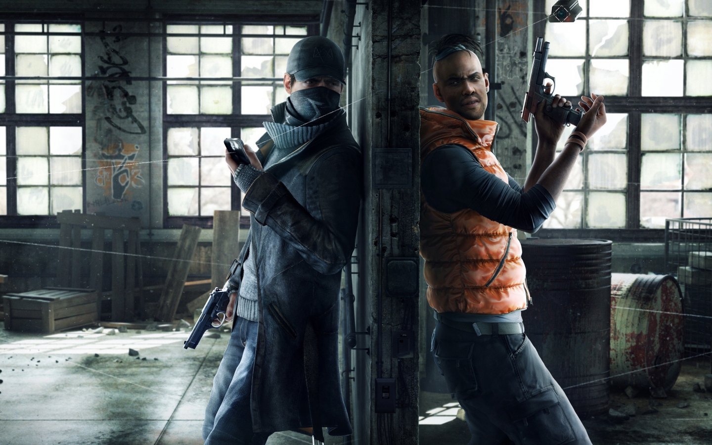 Watchdogs Aiden and Wade for 1440 x 900 widescreen resolution