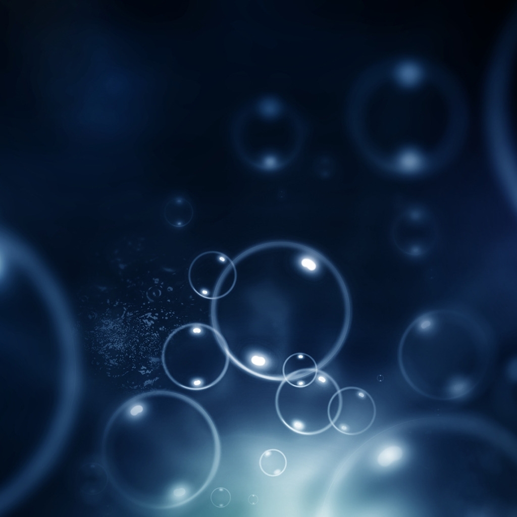Water Bubbles for 1024 x 1024 iPad resolution