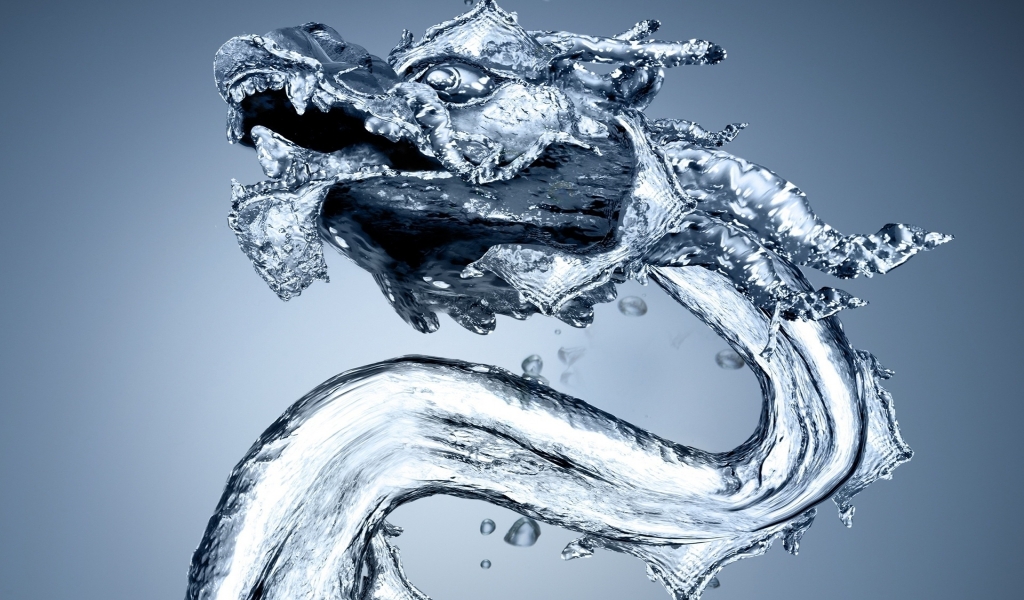 Water Dragon for 1024 x 600 widescreen resolution